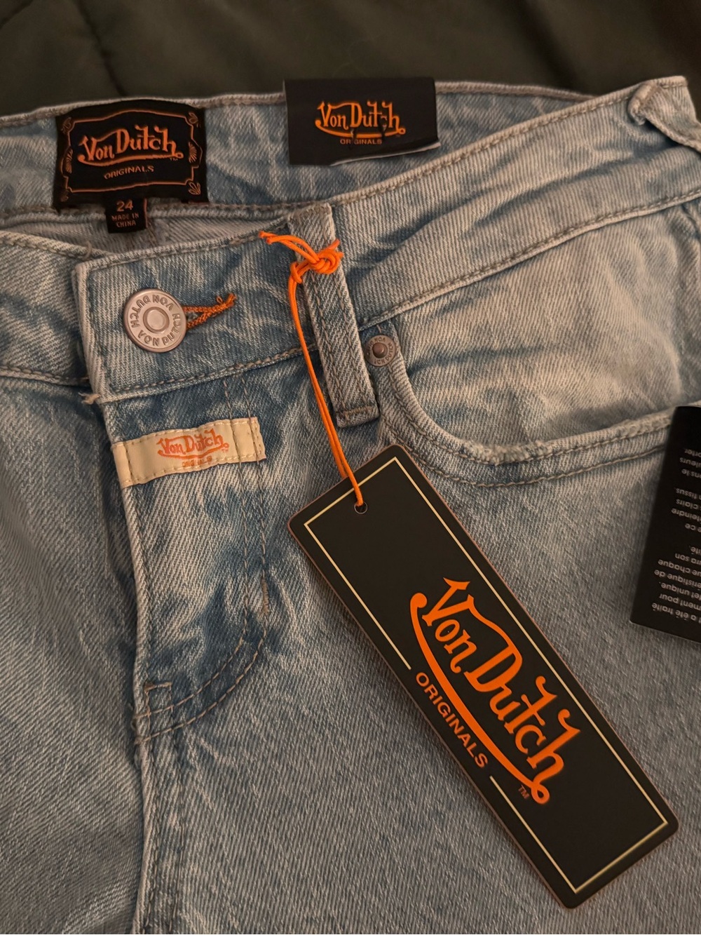 Brand New Von Dutch Light Blue Woman’s Jeans Size 24